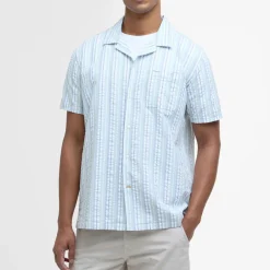 Shirts|Shirts|Dr. Martens Barbour Beechcroft Regular-Fit Striped Cotton-Seersucker Shirt - S