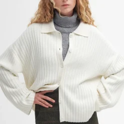Knitwear|Ganni Barbour Claudette Cotton Knit Cardigan - UK 8