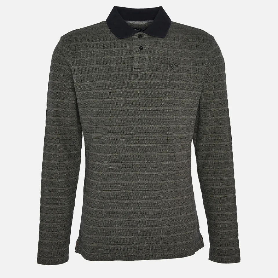 Polo Shirts|Dr. Martens Barbour Cleveland Long-Sleeved Cotton-Piqué Polo Shirt - S