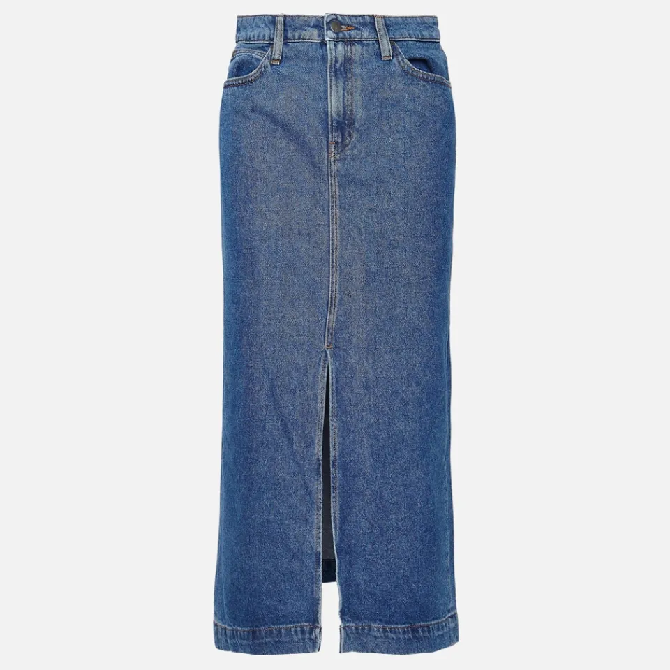 Skirts|Skirts|Ganni Barbour Ella Denim Midi Skirt - UK 12