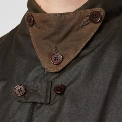 Jackets|Coats|Dr. Martens Barbour Heritage Beacon Waxed Cotton Sports Jacket - S