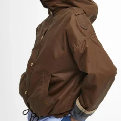 Jackets|Coats|Good American Barbour Inez Waxed Cotton Jacket - 10