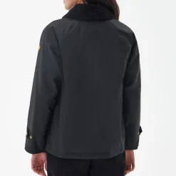Jackets|Coats|Autry Barbour International Aprila Waxed-Cotton Jacket - UK 18