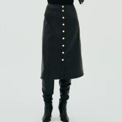 Skirts|Skirts|Dr. Martens Barbour International Aria Faux Leather Midi Skirt - UK 10