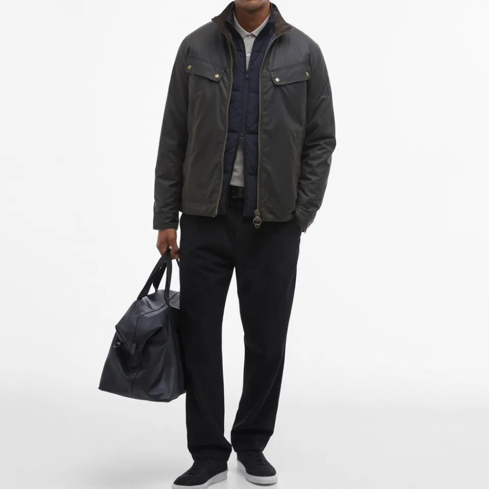Jackets|Coats|Stine Goya Barbour International Ashbeck Waxed Cotton Jacket - XL