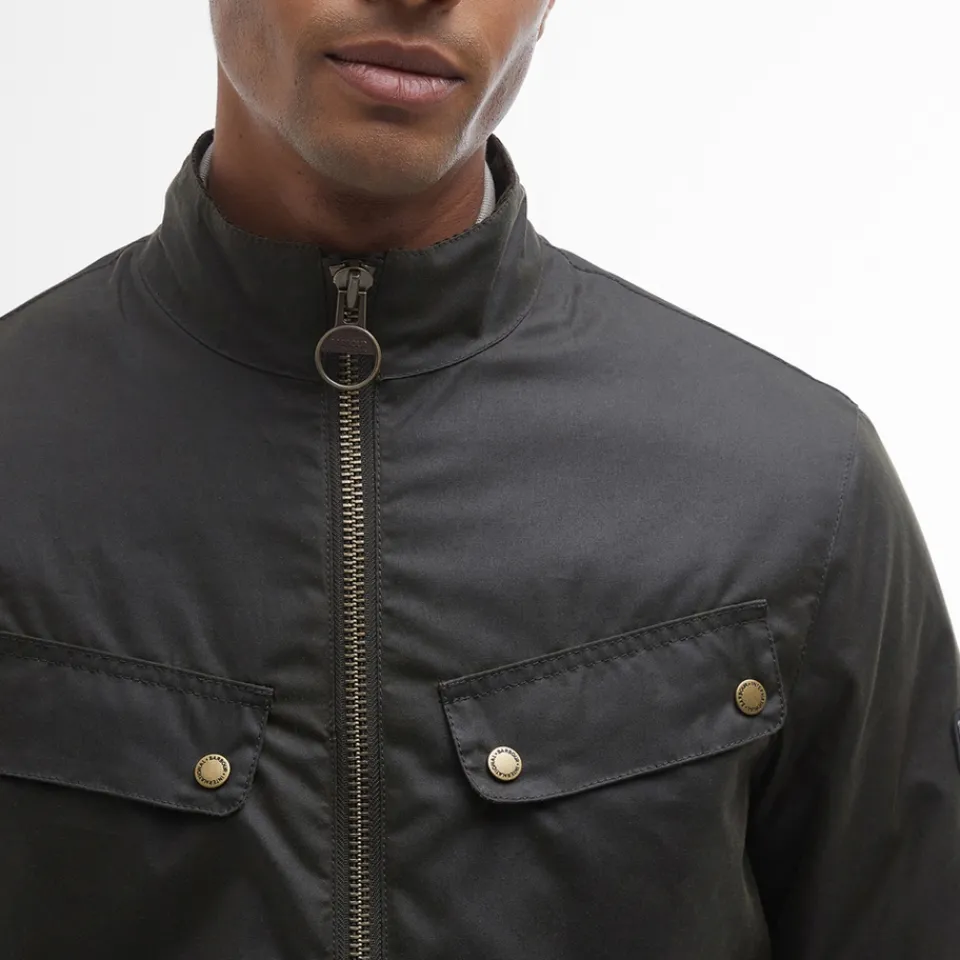 Jackets|Coats|Stine Goya Barbour International Ashbeck Waxed Cotton Jacket - XL