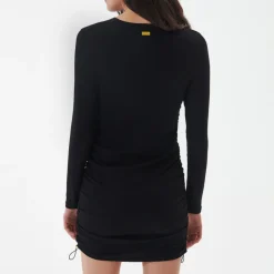 Dresses|Dresses|Ganni Barbour International Ennis Ruched Jersey Mini Dress - UK 12