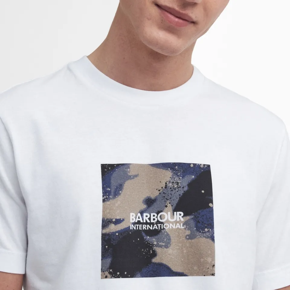 T-Shirts|T-Shirts|Barbour International Graphic Print Cotton-Jersey T-Shirt - S
