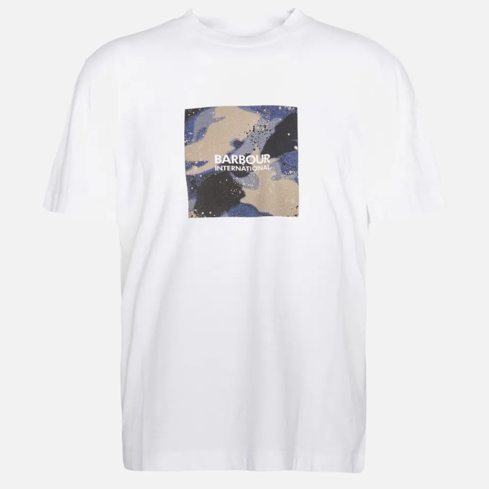 T-Shirts|T-Shirts|Barbour International Graphic Print Cotton-Jersey T-Shirt - S