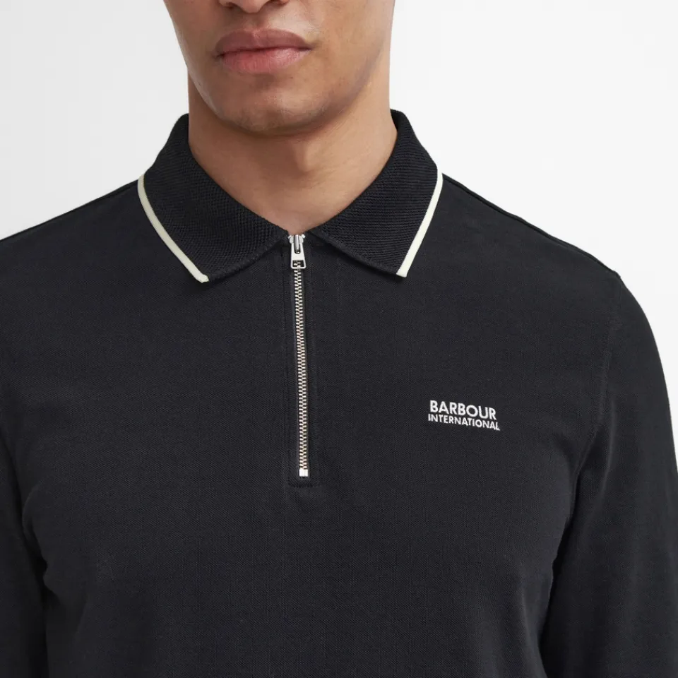 Polo Shirts|Dr. Martens Barbour International Hampstead Cotton Long Sleeved Polo Shirt - M