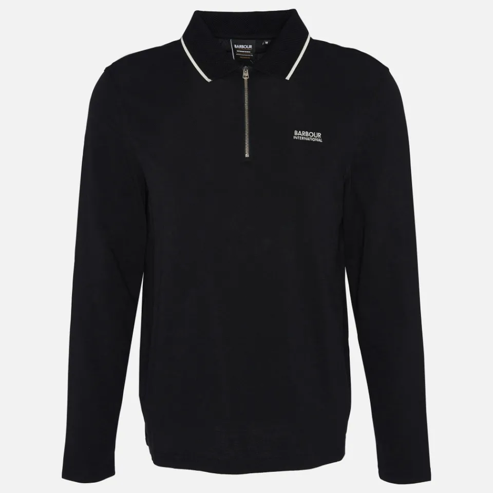 Polo Shirts|Dr. Martens Barbour International Hampstead Cotton Long Sleeved Polo Shirt - M