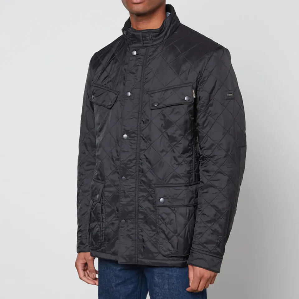 Jackets|Coats|Barbour International Men's Ariel Polarquilt Jacket - Black - S