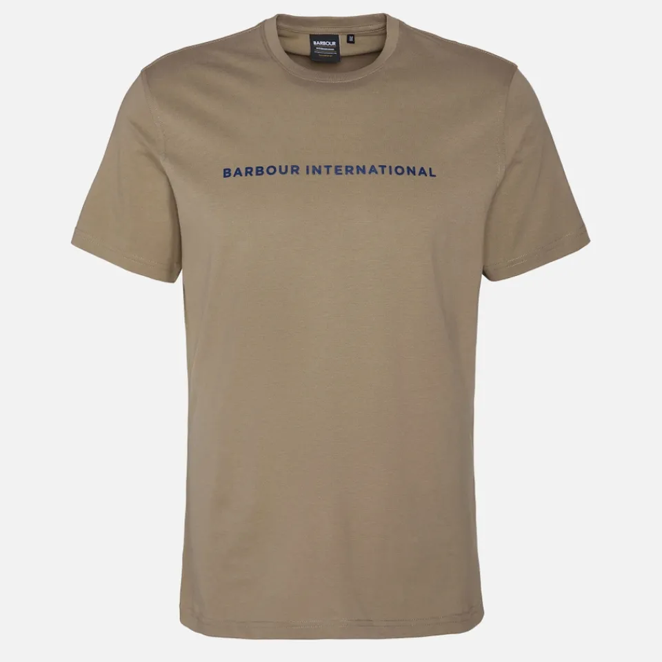 T-Shirts|T-Shirts|Barbour International Motored Logo-Print Cotton-Jersey T-Shirt - S