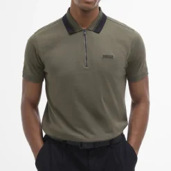 Polo Shirts|Axel Arigato Barbour International Orton Tipped Cotton-Jersey Polo Shirt - S