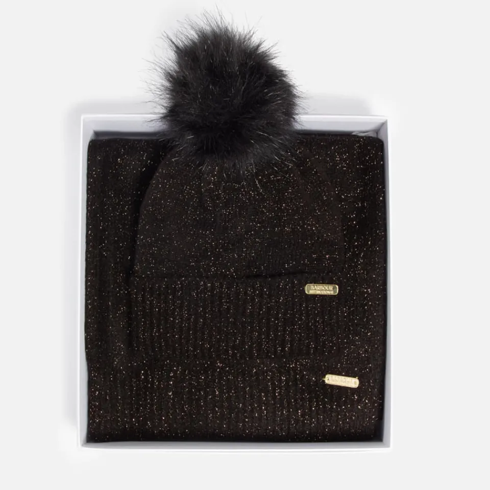Hats|Dr. Martens Barbour International Sparkle Knit Beanie And Scarf Set