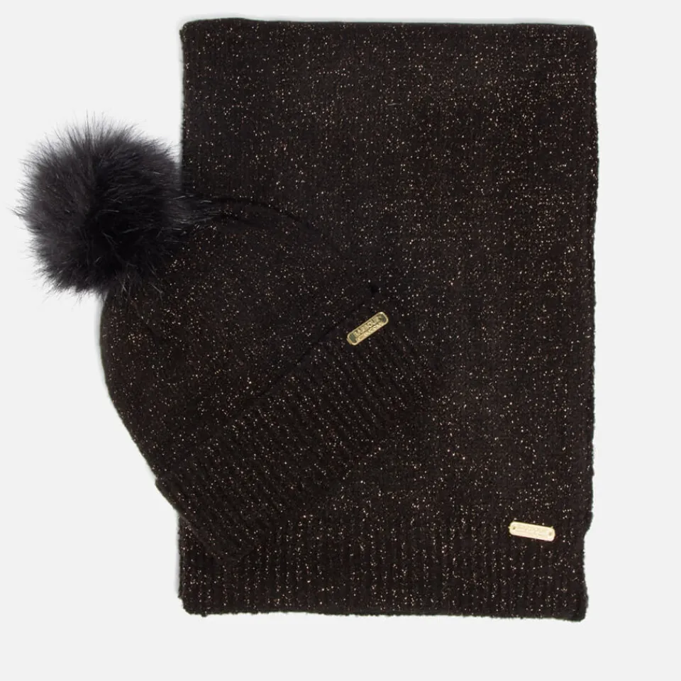 Hats|Dr. Martens Barbour International Sparkle Knit Beanie And Scarf Set