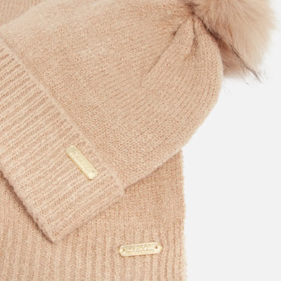 Hats|Dr. Martens Barbour International Sparkle Knit Beanie And Scarf Set