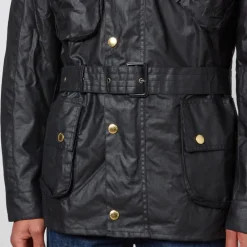 Jackets|Coats|Dr. Martens Barbour International Union Jack Waxed Cotton Jacket - M