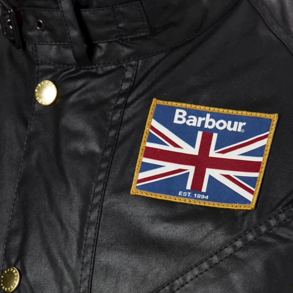 Jackets|Coats|Dr. Martens Barbour International Union Jack Waxed Cotton Jacket - M