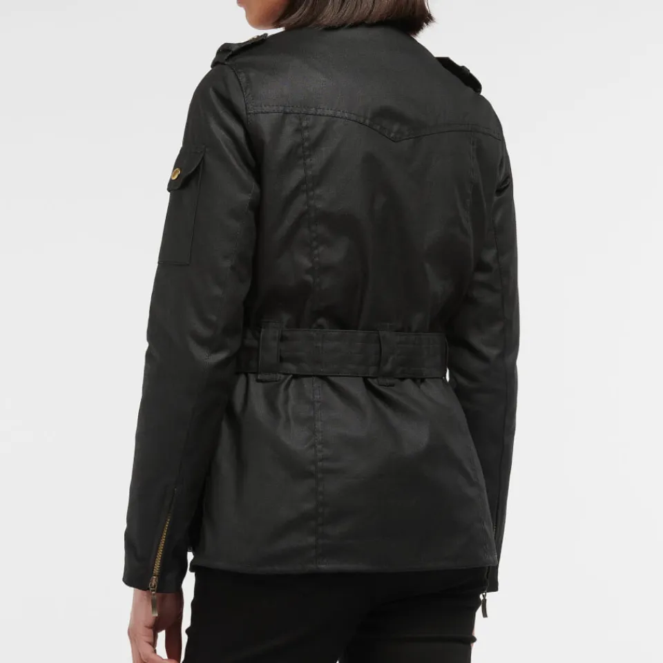 Jackets|Coats|Barbour International Waxed Cotton Jacket - UK 10