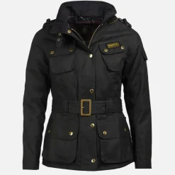 Jackets|Coats|Barbour International Waxed Cotton Jacket - UK 10
