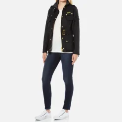Jackets|Coats|Barbour International Waxed Cotton Jacket - UK 10