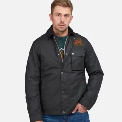 Jackets|Coats|Dr. Martens Barbour International X Steve McQueen Men's Workers Wax Jacket - Black - M