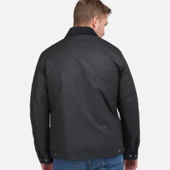 Jackets|Coats|Dr. Martens Barbour International X Steve McQueen Men's Workers Wax Jacket - Black - M