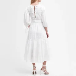 Dresses|Dresses|Sleeper Barbour Kelburn Cotton-Blend Seersucker Gauze Midi Dress - UK 10