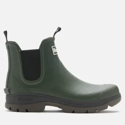 Boots|Barbour Men's Nimbus Rubber Chelsea Boots - Olive - UK 7