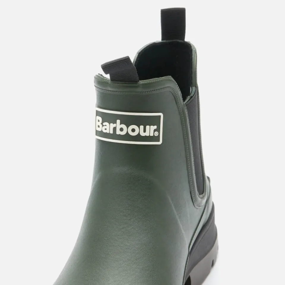 Boots|Barbour Men's Nimbus Rubber Chelsea Boots - Olive - UK 7