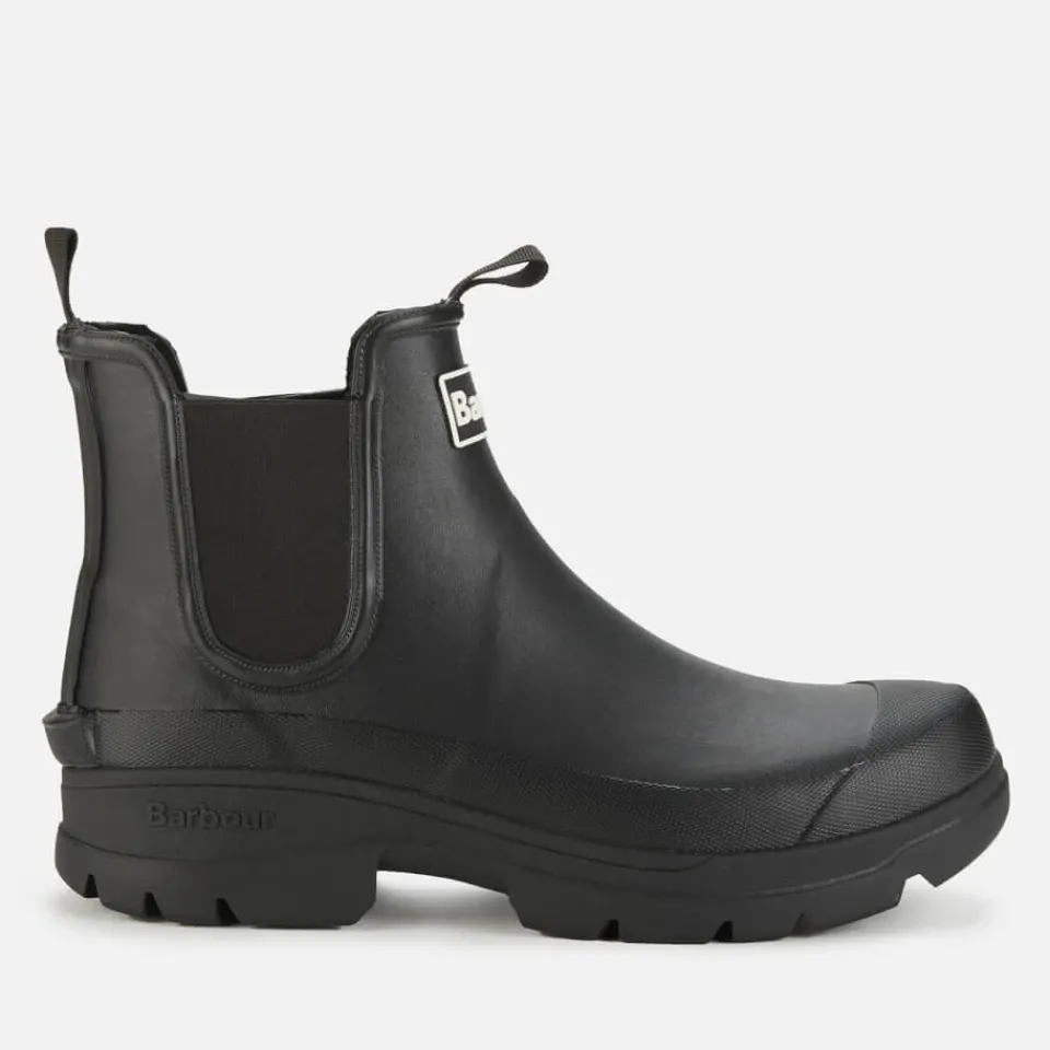 Boots|Barbour Men's Nimbus Rubber Chelsea Boots - Black - UK 8