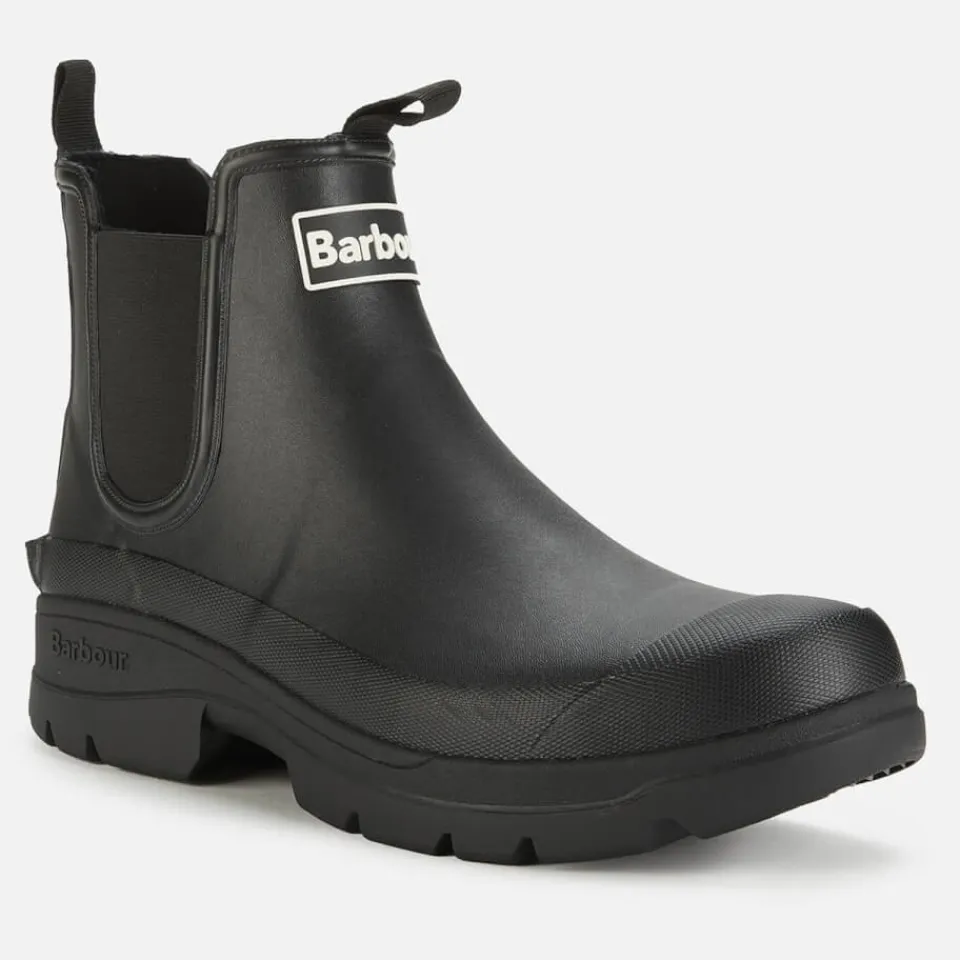Boots|Barbour Men's Nimbus Rubber Chelsea Boots - Black - UK 8
