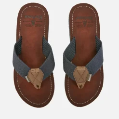 Sandals & Slides|Sandals|Birkenstock Barbour Men's Toeman Beach Toe Post Sandals - Navy - UK 7