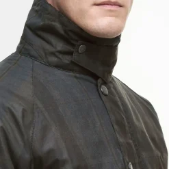 Jackets|Coats|Barbour Modern Check Bedale Waxed Cotton Jacket - XL