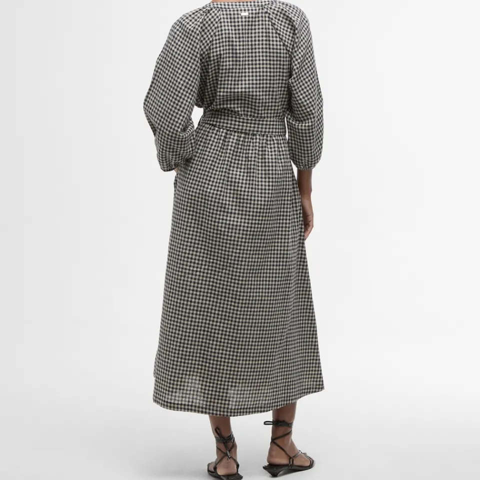 Dresses|Dresses|Ganni Barbour Suri Cotton-Gingham Midi Dress - UK 10