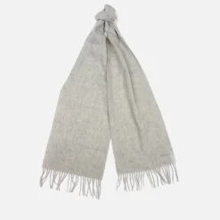Scarves|Barbour Women's Lambswool Woven Scarf - Light Grey