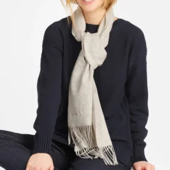 Scarves|Barbour Women's Lambswool Woven Scarf - Light Grey