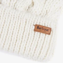 Hats|Barbour Women's Penshaw Cable Knit Beanie - Cloud