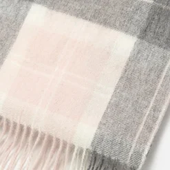 Scarves|Barbour Women's Tartan Scarf - Pink/Grey Tartan