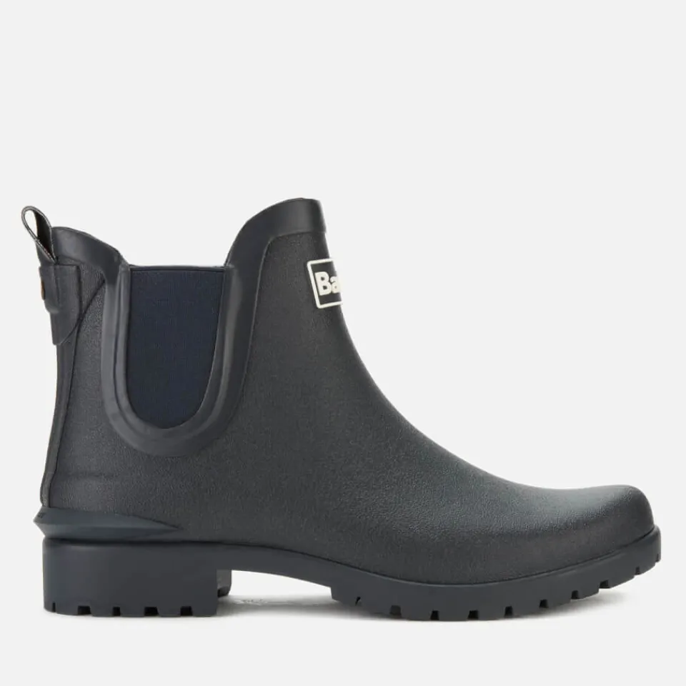 Boots|Hunter Barbour Women's Wilton Chelsea Wellies - Navy - UK 3