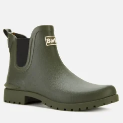 Boots|Hunter Barbour Women's Wilton Chelsea Wellies - Olive - UK 3