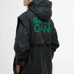 Jackets|Coats|Ganni Barbour x Waxed Cotton Parka - UK 12