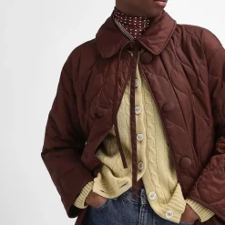 Jackets|Coats|Barbour x The Edit by Alexa Chung Amy Quilted Jacket - UK 10