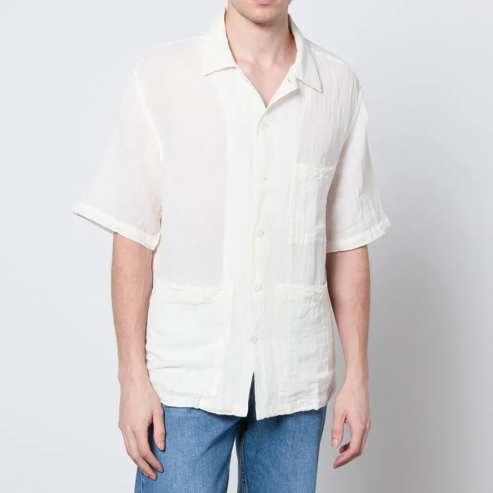 Shirts|Shirts|Autry Barena Venezia Donde Cotton and Linen-Blend Shirt - IT 48/M
