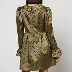 Dresses|Dresses|Dr. Martens Batsheva Prairie Polka-Dot Satin Mini Dress - US 6/UK 10