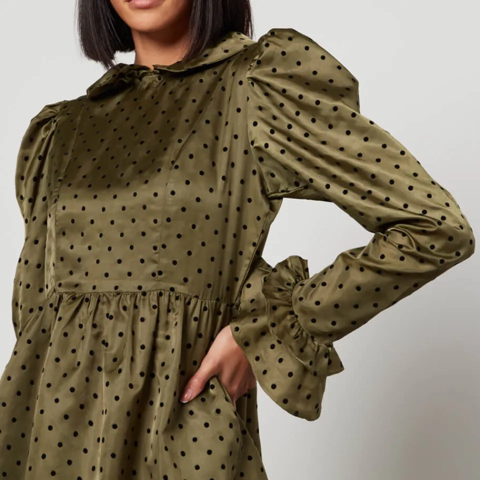 Dresses|Dresses|Dr. Martens Batsheva Prairie Polka-Dot Satin Mini Dress - US 6/UK 10