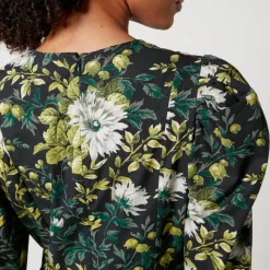 Dresses|Dresses|Cras Batsheva X Laura Ashley Prairie Floral-Print Cotton Mini Dress - US 8/UK 12