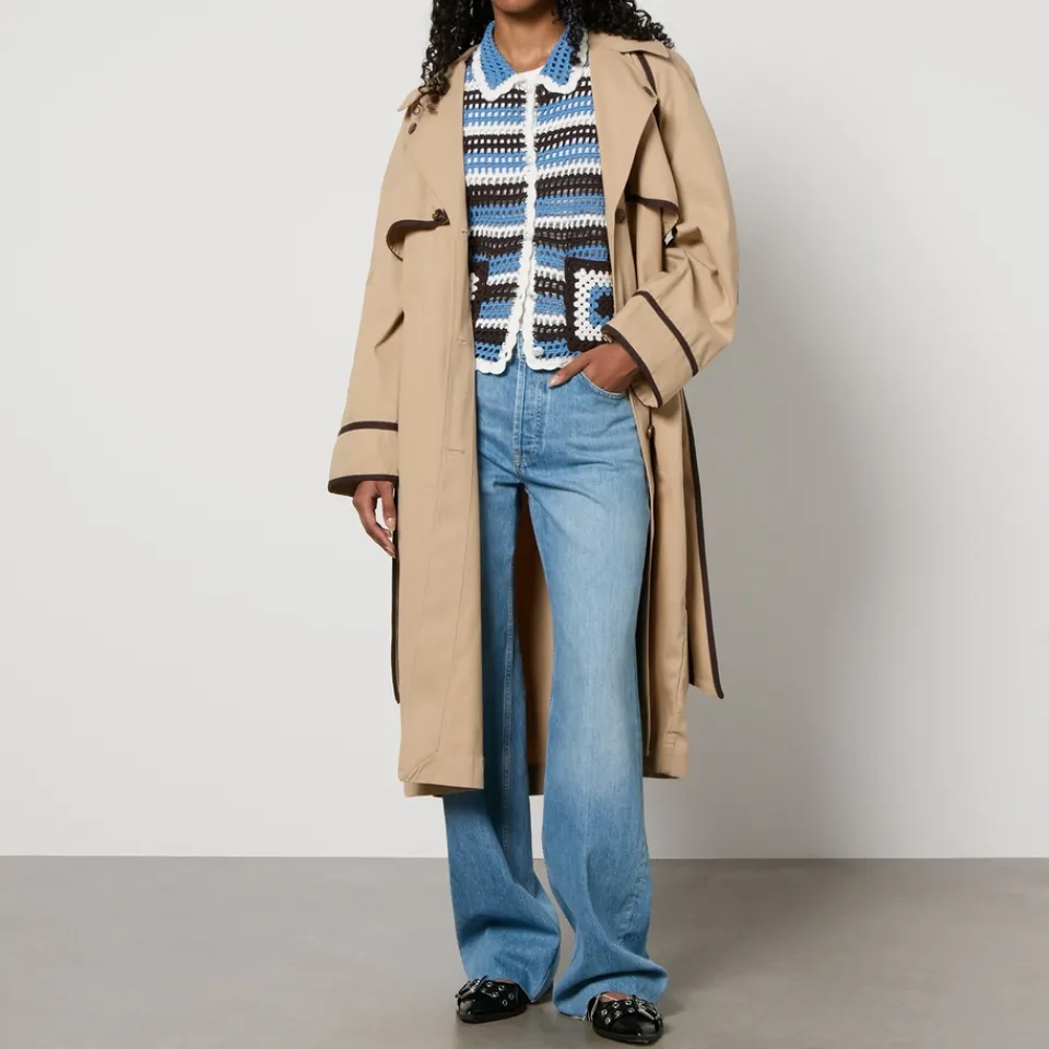 Jackets|Coats|Dr. Martens Baum Und Pferdgarten Deona Cotton-Gabardine Trench Coat - EU 42/UK 14
