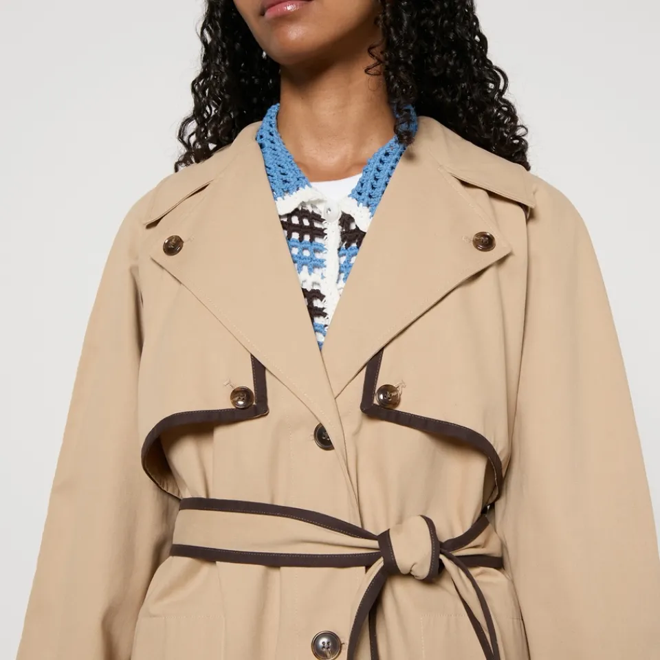 Jackets|Coats|Dr. Martens Baum Und Pferdgarten Deona Cotton-Gabardine Trench Coat - EU 42/UK 14